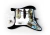 Loaded Pickguard Fender Stratocaster Player HSH black 3 ply