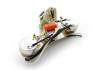 Fender Stratocaster HSS prewired plate with 3 treble bleed potentiometers