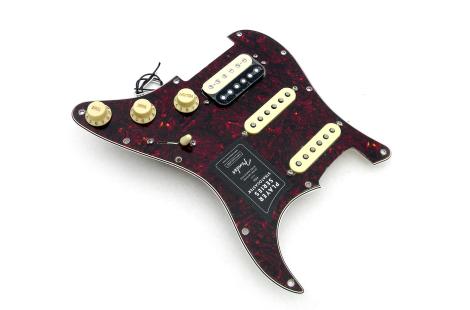 Loaded Pickguard Fender Strat® Player HSS Tortoise Celluloid Zebra