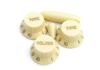 Aged white Stratocaster potentiometer knobs allparts PK0178-048