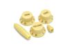 Aged white Stratocaster potentiometer knobs allparts PK0178-048