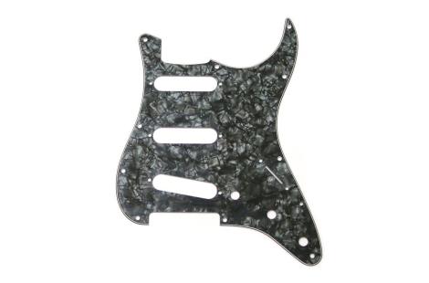 Plaque Pickguard Fender Stratocaster SSS American Standard Black Pearl