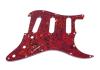 Allparts Stratocaster SSS Tortuga Rojo Golpeador 11 Agujeros 3 Capas