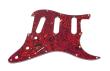 Allparts Stratocaster SSS Tortoise Red Schlagbrett 11 Loch 3-lagig