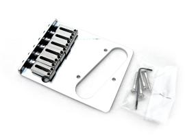 Bridge Telecaster Player Plus Series Laiton Chromé Six Pontets acier