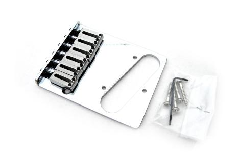 Puente Telecaster Serie Player Plus Latón Cromado Seis Silletas de Acero
