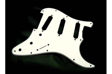 Pickguard Fender Stratocaster American Vintage 65 Celluloid Eggshell