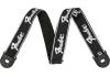 Fender Quick Strap Gitarrengurt mit Monogramm, Schwarz und Weiß