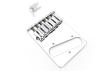 Bridge Bridge Telecaster Gotoh Six Saddles Brass Chrome