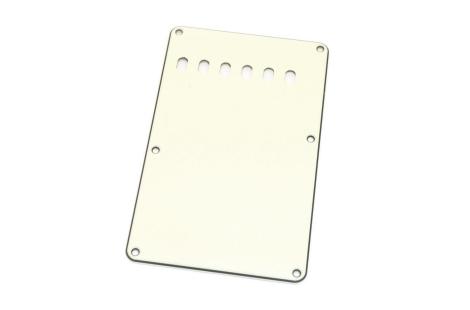 Stratocaster back cover 3-ply parchment white tremolo cover