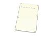Stratocaster tremolo cover plate 3 ply parchment white 6 holes