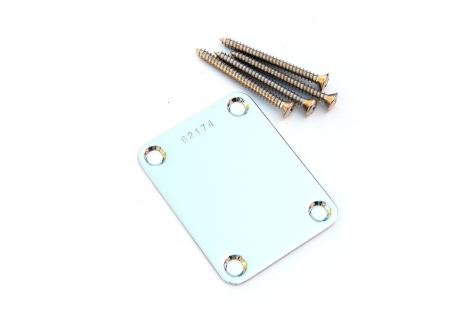 Chromed Neck Strat and Tele Neck Plate Numbered Series L 60's