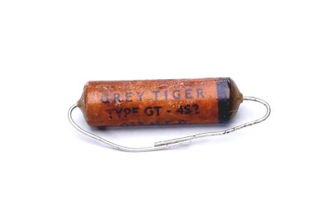 Vintage Repro Cornell Dubilier Gray Tiger Oil Paper Capacitor