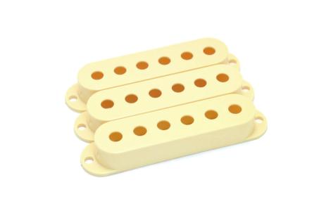 Plastic covers for vintage Fender stratocaster pickups Aged white