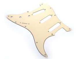 American Standard Stratocaster Pickguard 3 Ply Aged White 11 Holes