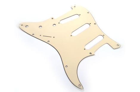 American Standard Stratocaster Pickguard 3 Ply Aged White 11 Holes