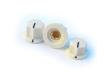 Jeu de trois boutons de potentiomètres Jazz Bass Cream Aged White