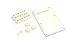 Fender Stratocaster Parchment Kit de cubierta de plástico blanco para pastilla