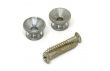 Boutons de Sangle Nickel Vintage Aged Relic Gotoh Japan