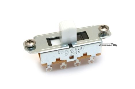 Sélecteur On Off On Slide Switchcraft bouton blanc pour mustang
