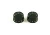 Par de perillas Vintage Speed Knob Negras