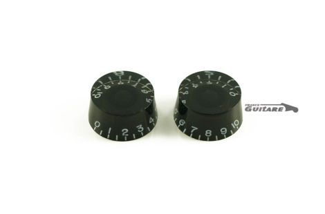 Par de perillas Vintage Speed Knob Negras