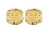 Vintage cream finish Speed Knob for Fender and Gibson LP