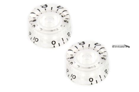 Paire de boutons Speed Knob transparents