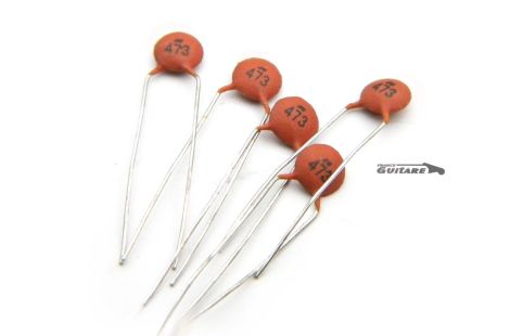 Set of Mylar Ceramic Disc Capacitors 047 or 033uf 200V