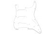 Allparts golpeador de Stratocaster SSS American Standard y Deluxe