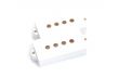 Paire de capots de micro Fender Precision Bass noir blanc cream