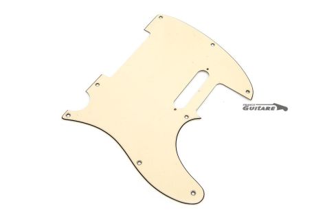 Pickguard Allparts Telecaster American Std 8 Löcher Aged White 3-lagig