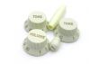 Potentiometer knobs Stratocaster Mint Green 60s Gold lettering