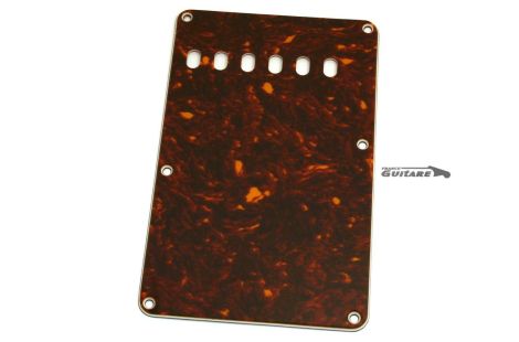 Stratocaster-Rückplatte, Tremolo-Abdeckung, 3-lagiges Schildpatt-Zelluloid, 6 Löcher