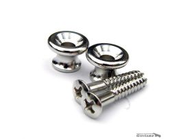 Nickel chrome strap buttons type Gibson Les Paul ES 335