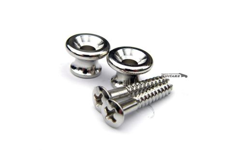 Nickel- chrome -Gurtknöpfe Typ Gibson Les Paul ES 335