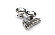 Nickel chrome strap buttons type Gibson Les Paul ES 335