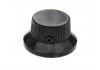 Pair of satin black steel potentiometer knobs for Stratocaster