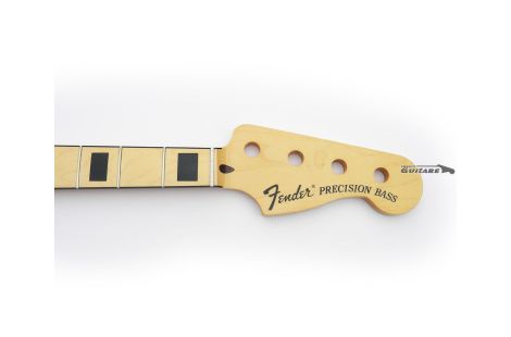 Manche Genuine Fender Precision Bass Erable Inlay block avec Binding