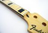 Fender genuine precision bass neck maple inlay lack block