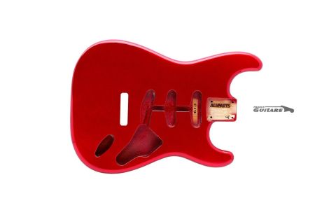 stratocaster allparts alder body candy apple red 60s