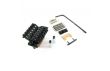 Trémolo satinado negro TSR Floyd Rose con licencia Gotoh