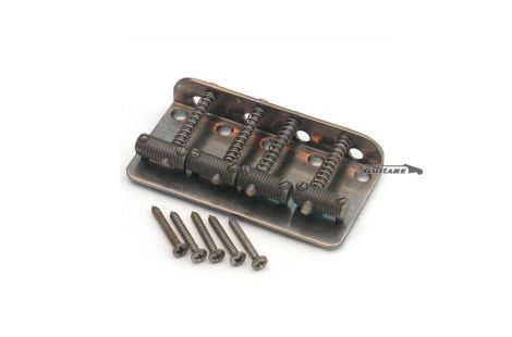 Q-Parts Aged Relic Bridge for vintage 60's Fender Jazz Bass