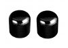 Par de perillas de potenciómetro cúpula Telecaster negras Gotoh Japón
