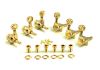 Kluson Locking tuners Strat Tele Gold Oval knob MBKL6LG
