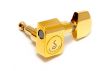 Schaller Original F series 6 machine heads in Strat Gold line