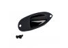 Fender Stratocaster Satin Black Jack Socket Plate