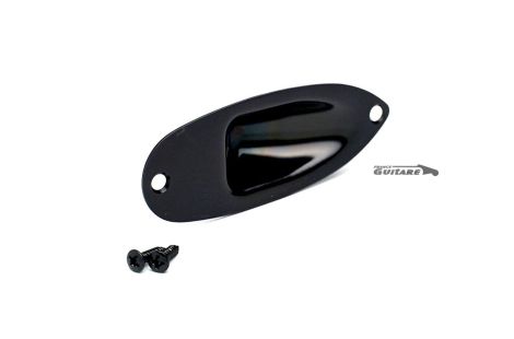 Fender Stratocaster Satin Black Jack Socket Plate