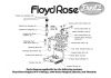 Original FLOYD ROSE Tremolo Kit Negro hecho en Alemania