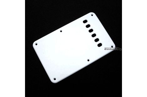 Stratocaster white David Gilmour back plate tremolo cover 6 holes